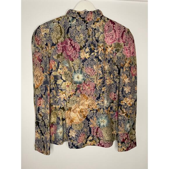 Vtg. Leslie Fay Floral Blazer SZ 8 - Picture 9 of 9
